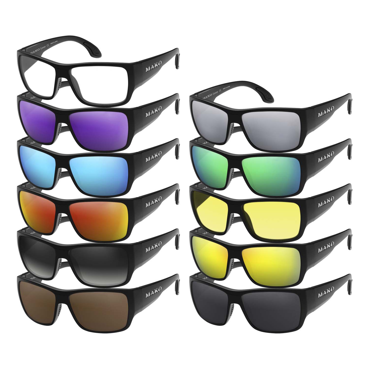 Replacement lenses for Mako Covert 9596