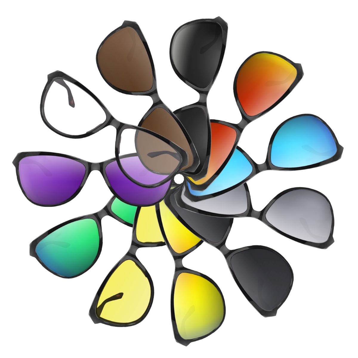 Replacement lenses for Oakley Pasque OO9222