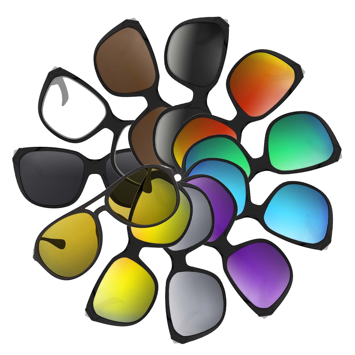 Replacement lenses for Oakley Rev Up OO9432