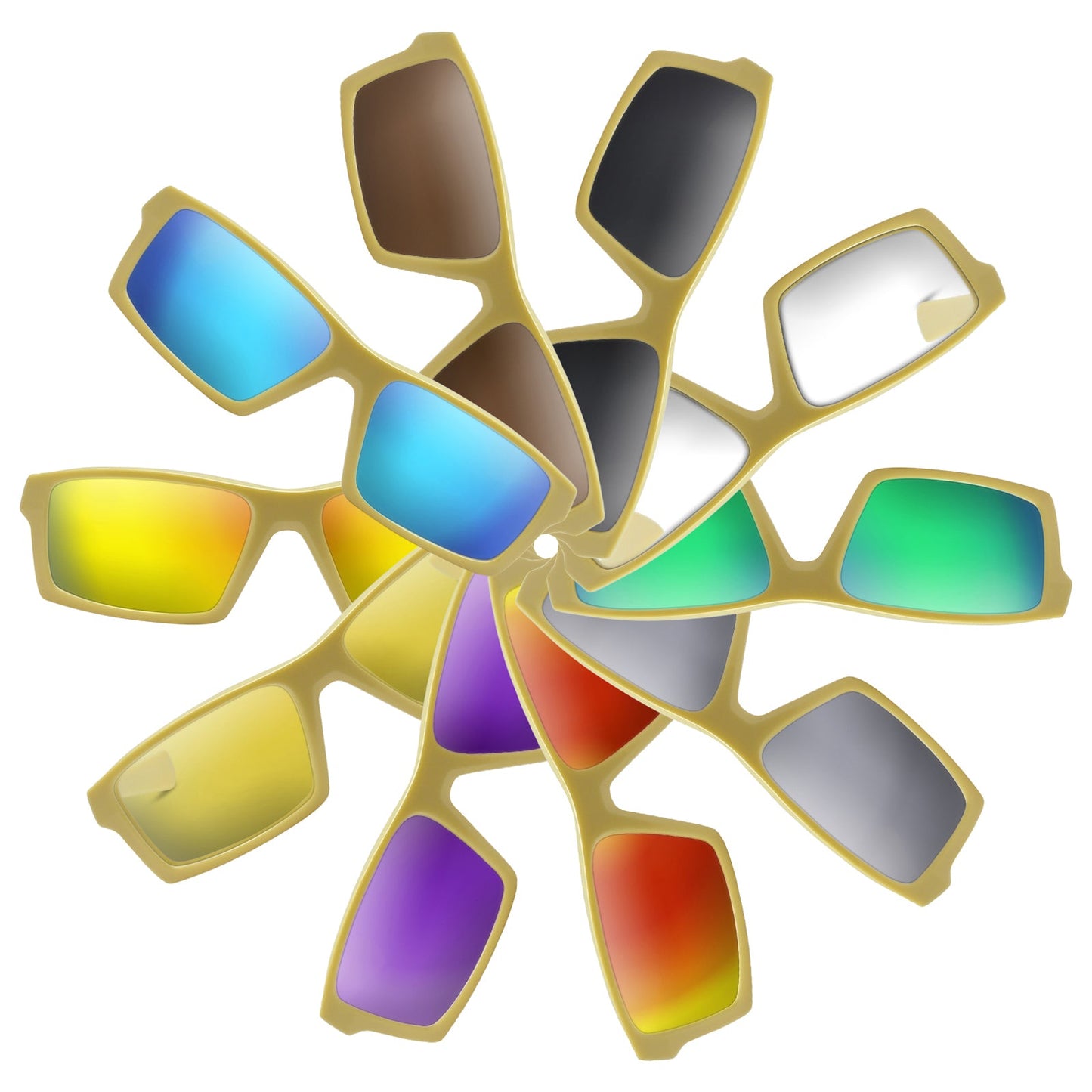 Replacement Lenses for Oakley Twitch (Square O)