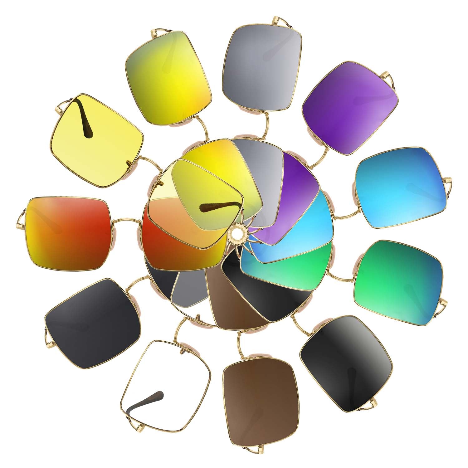 Sublime Optics replacement lenses for Ray-Ban RB1971 54mm SQUARE 1971 CLASSIC - 
