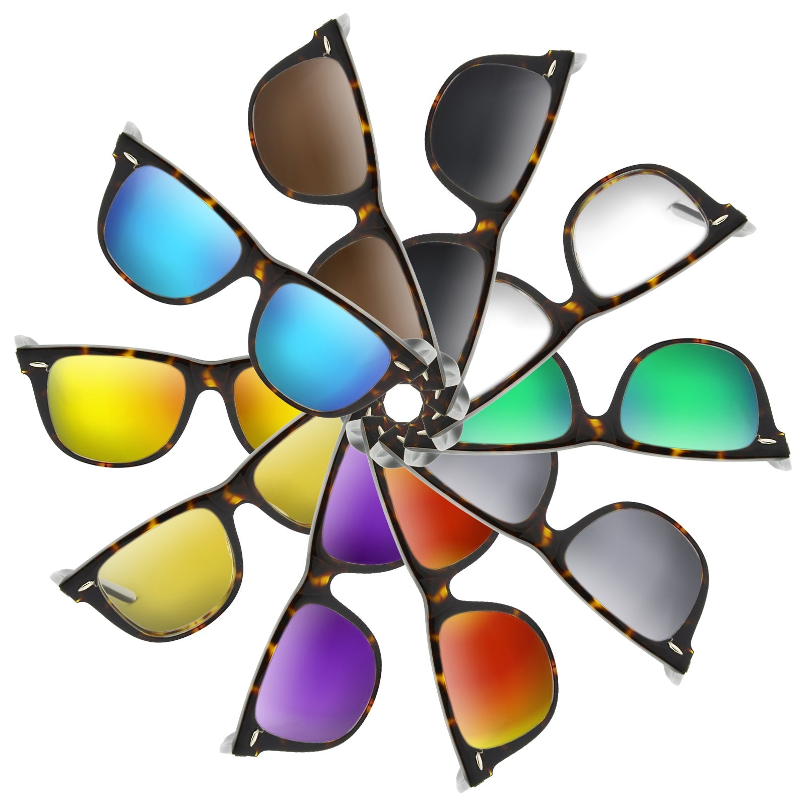 Replacement Lenses for Ray Ban RB2140-A Original Wayfarer 50mm 