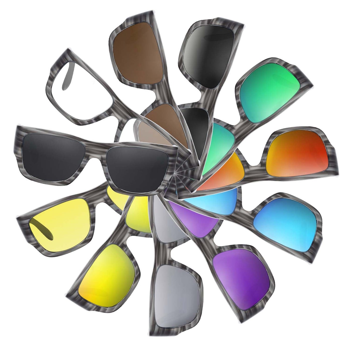 Replacement lenses for Ray-Ban RB2187 Nomad Legend 54mm
