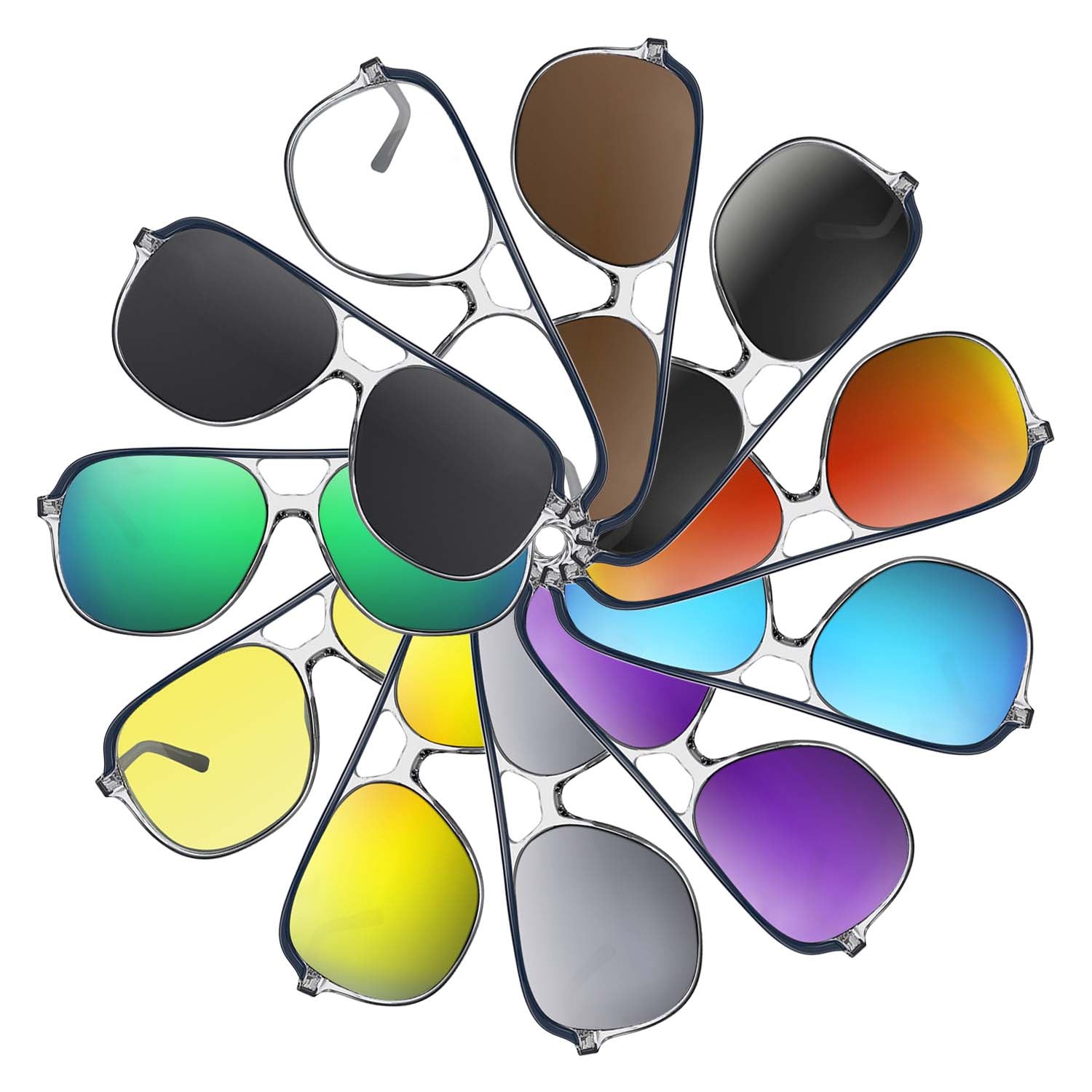 Replacement lenses for Ray-Ban RB2198 Bill 60mm
