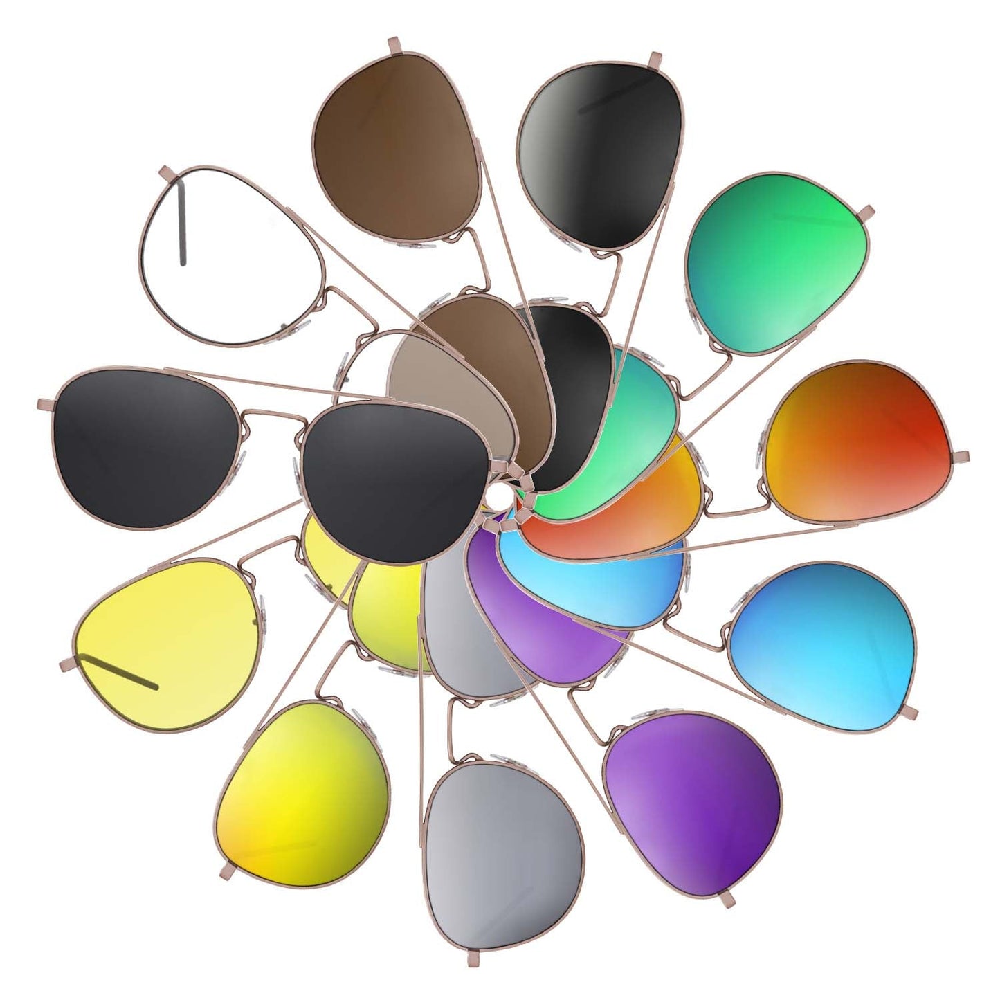 Replacement lenses for Ray-Ban RB3589 55mm