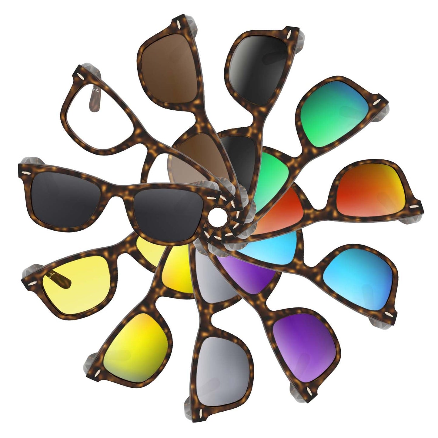 Replacement lenses for Ray-Ban RB4340 Ease