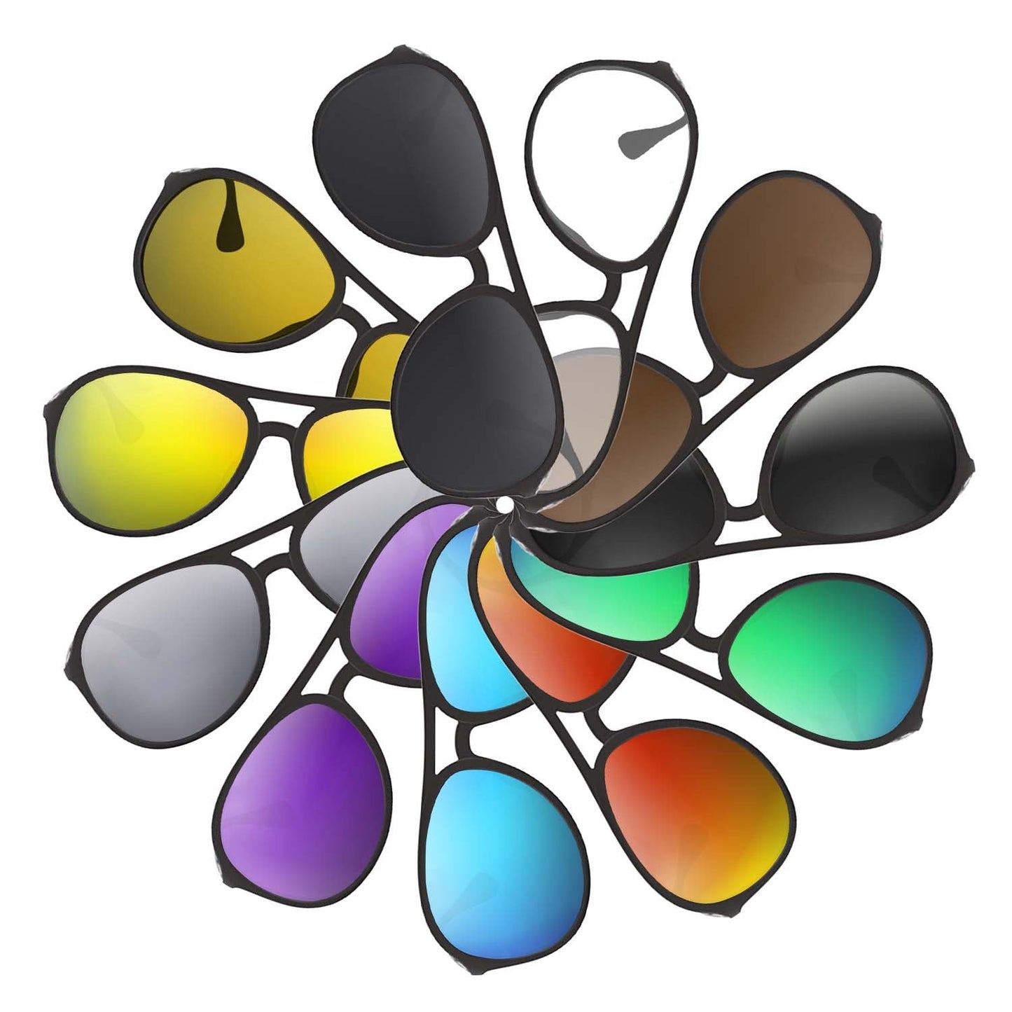 Replacement lenses for Ray-Ban Alex RB4201