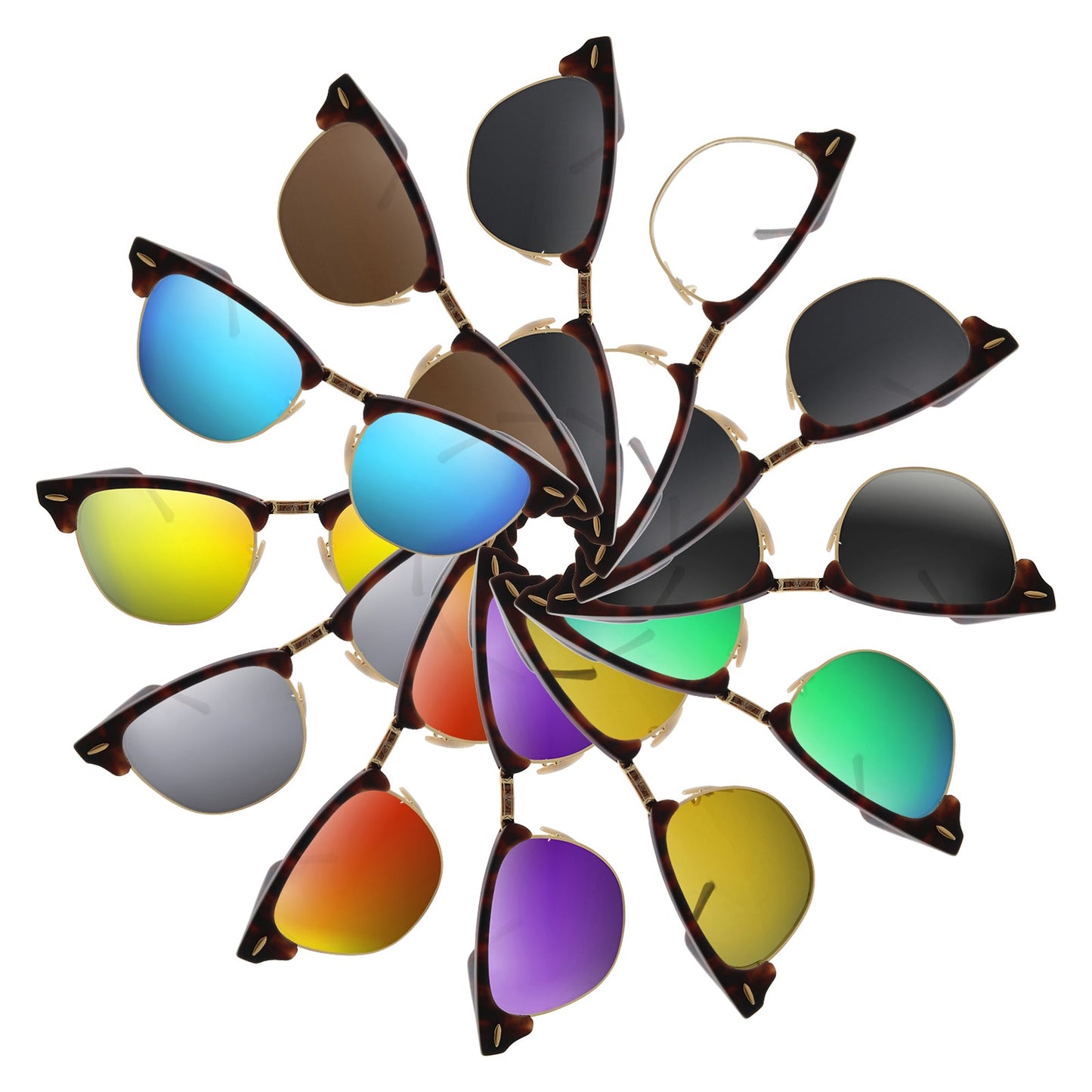 Replacement Lenses for Ray Ban Clubmaster 51mm RB3016 