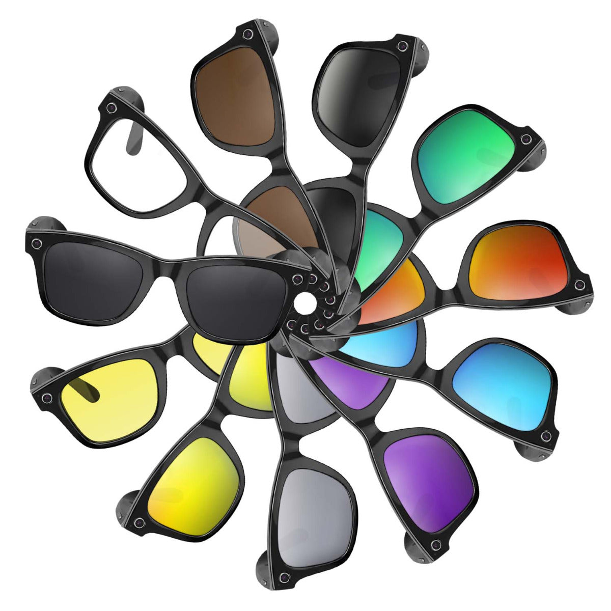 Replacement lenses for RAY-BAN RW4008 META WAYFARER 53mm