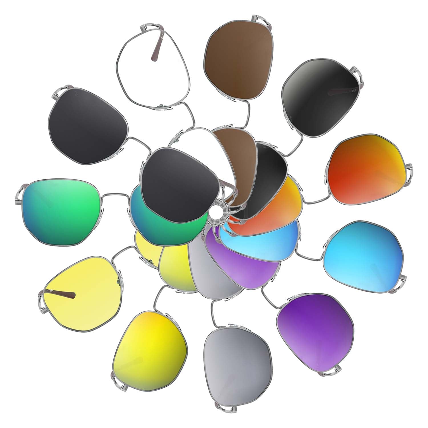 Replacement lenses for Ray-Ban RB3682 Evolve 51mm 